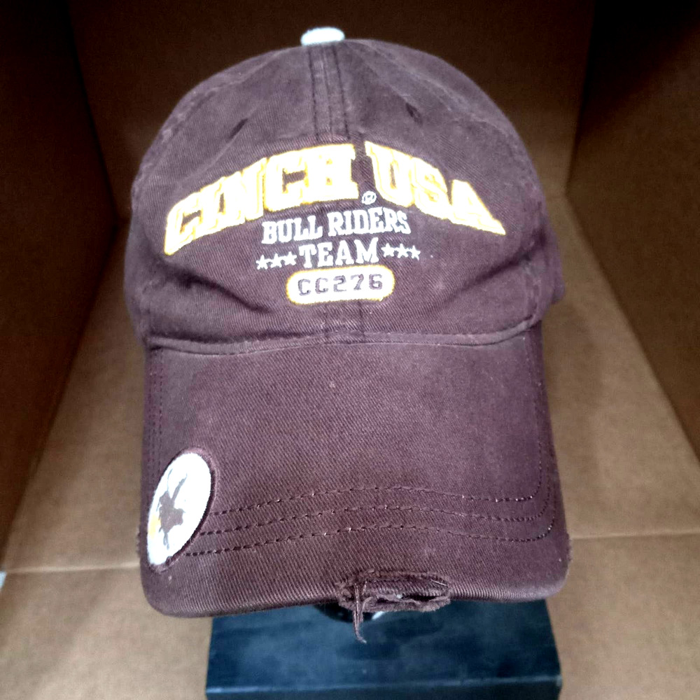Cinch USA brown  bull rider cap